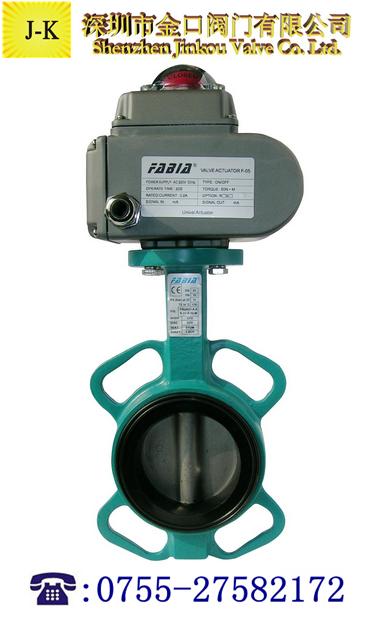 D971J對夾式襯膠電動蝶閥